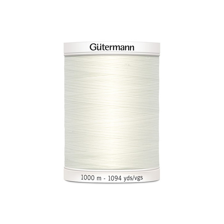 Fil pour tout coudre Gutermann 1000 m - N°111 - Blanc cassé