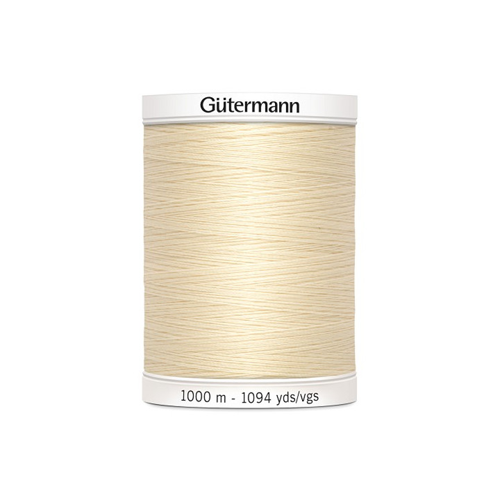 Fil pour tout coudre Gutermann 1000 m - N°414 - Ivoire