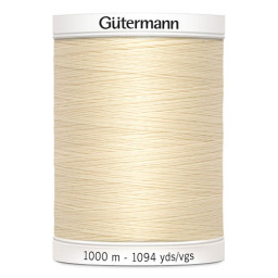 Fil pour tout coudre Gutermann 1000 m - N°414 - Ivoire