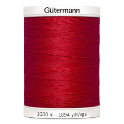 Fil pour tout coudre Gutermann 1000 m - N°156 Rouge