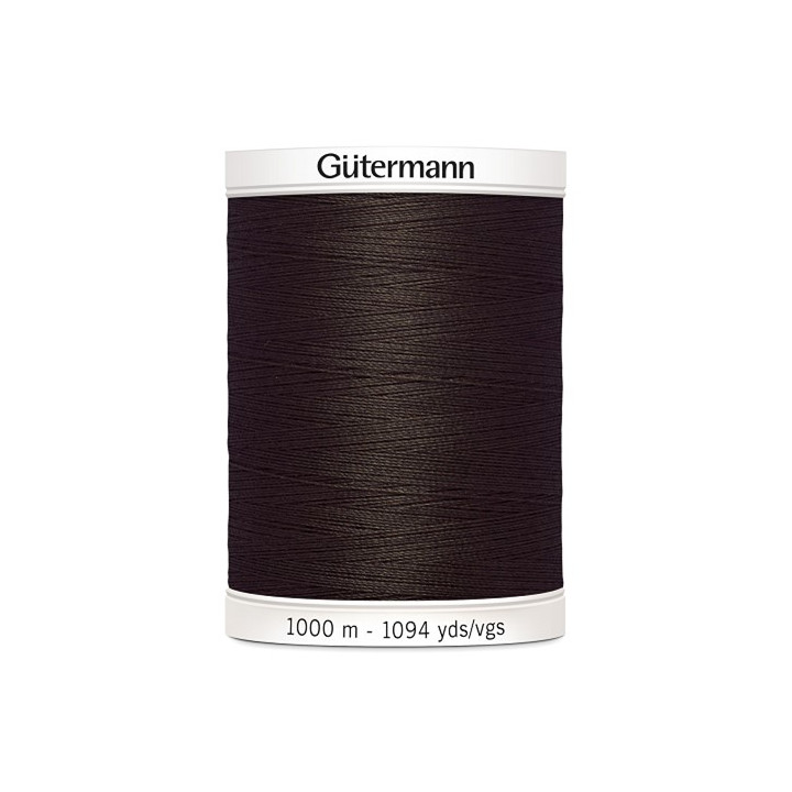 Fil pour tout coudre Gutermann 1000 m - N°696 marron foncé