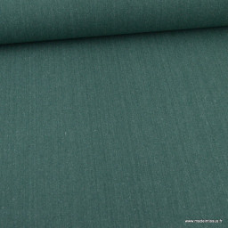 1 coupon de 64 cm de Toile lourde Vercors aspect rustique coloris vert sapin