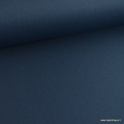 1 coupon de 1m25 de Tissu gabardine de coton coloris bleu marine - OEKO TEX