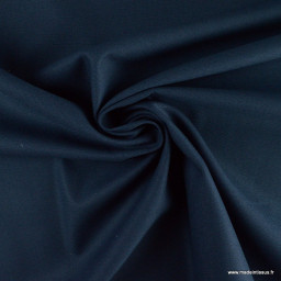 1 coupon de 1m25 de Tissu gabardine de coton coloris bleu marine - OEKO TEX