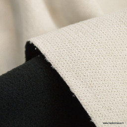 Tissu isolant thermique occultant Alaska Blanc cassé