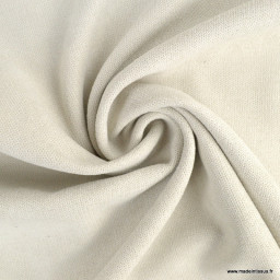 Tissu isolant thermique occultant Alaska Blanc cassé