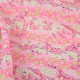 Tissu coton Foil motif fleurs cerisier Japonais - Rose