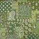 Tissu coton Farwest motif Bandana vert - OEKO TEX