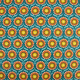 Tissu coton Jolijoli motif fleurs fond turquoise - OEKO TEX
