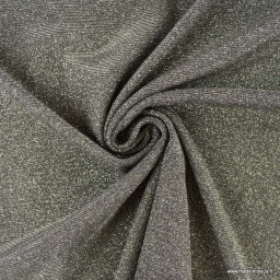 1 coupon de 90 cm de Tissu Jersey sparkling argent