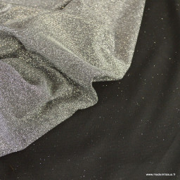 Tissu Jersey milano sparkling argent