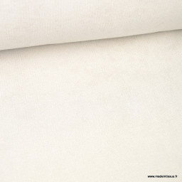 Tissu isolant thermique occultant Alaska Blanc cassé