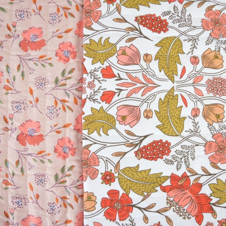 Tissu Matelassé coton Vertical Lizula - Josy