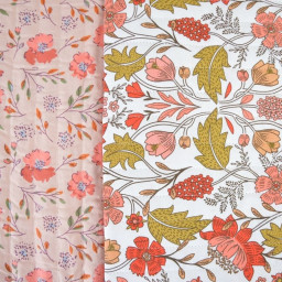 Tissu Matelassé coton Vertical Lizula - Josy