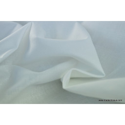 Tissu cretonne coton Oeko tex blanc