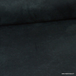 Tissu suédine ameublement habillement Noir