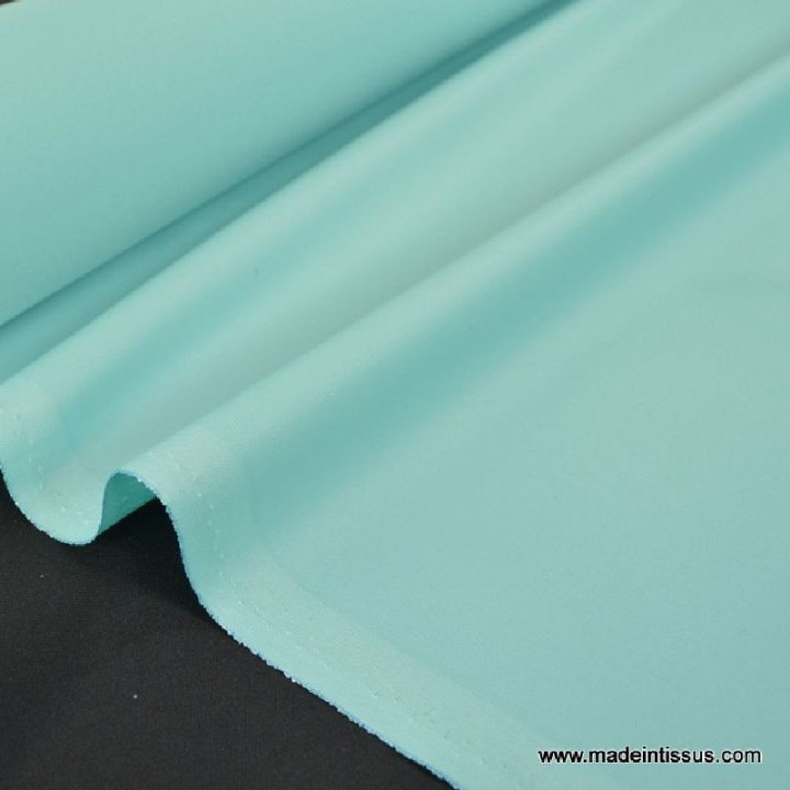 Tissu imperméable étanche polyester enduit acrylique turquoise