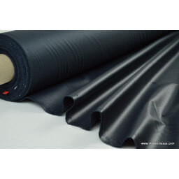 Tissu leger imperméable étanche polyester enduit acrylique marine