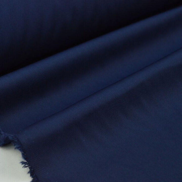 Véritable tissu gabardine marine x50cm