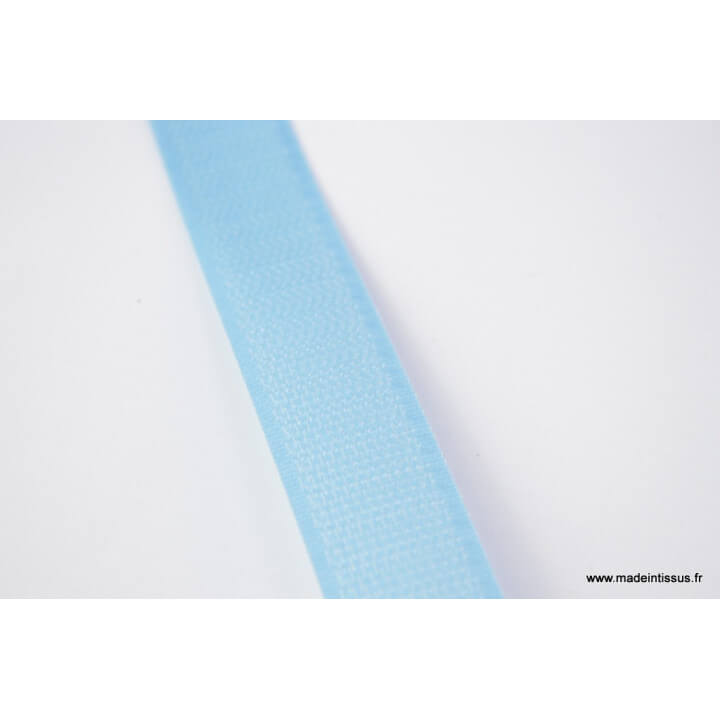 Velcro 20mm male + femelle bleu clair 0413