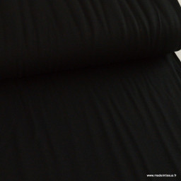 Tissu Jersey de viscose uni Noir - Oeko tex