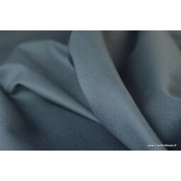 Tissu gabardine imperméable polyester coton anthracite x50cm