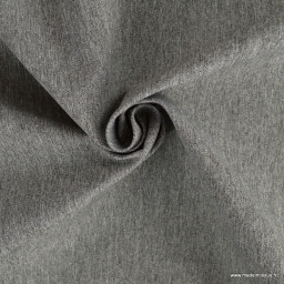 1 coupon de 32 cm de Tissu extérieur polypro gris chiné Mehnir