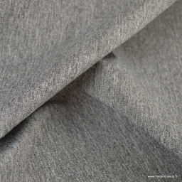 1 coupon de 32 cm de Tissu extérieur polypro gris chiné Mehnir