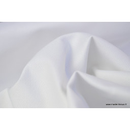 Tissu sergé coton mi-lourd blanc 260gr/m²