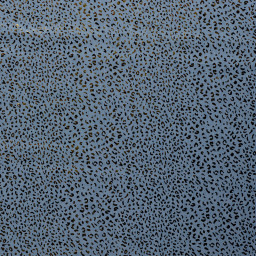 Tissu Jean fin motif Léopard doré fond bleu