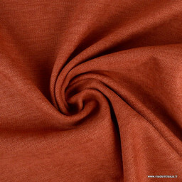 Tissu isolant thermique occultant Alaska terracotta
