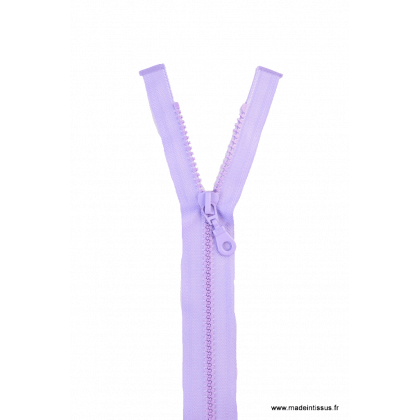 Fermeture éclair Séparable grosse maille 6mm Z54 col 877 Lilas