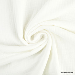 Triple gaze de coton beige - oeko tex