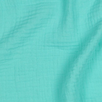 Tissu Double gaze Bio - Menthe poivrée
