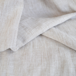 1 coupon de 1m15 -Tissu fluide polyester aspect Lin - Beige