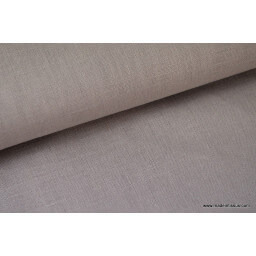 Tissu Lin lavé gris pour confection x50cm