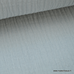 Double gaze coton Gris x50cm
