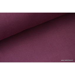 Tissu cretonne coton prune par 50cm