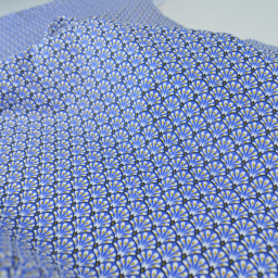 Tissu coton Gaudi écailles Bleu encre - OEKO TEX