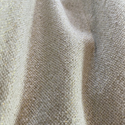Tissu demi natté Lurex Gaston - Ecru