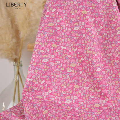 Tissu Liberty Tana Lawn - Petal and Daisy - Rose