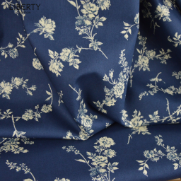 Tissu Liberty Tana Lawn - Elizabeth Sketch - Bleu marine