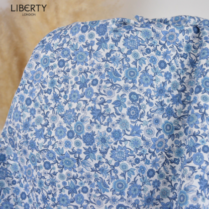 Tissu Liberty Tana Lawn - Ruth Marina Bleu