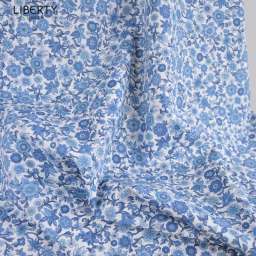 Tissu Liberty Tana Lawn - Ruth Marina Bleu