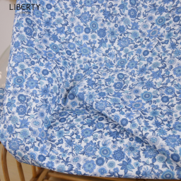 Tissu Liberty Tana Lawn - Ruth Marina Bleu