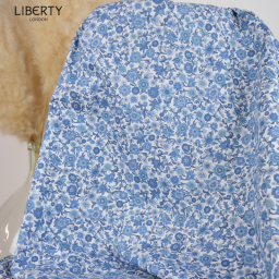 Tissu Liberty Tana Lawn - Ruth Marina Bleu