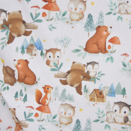 Tissu cretonne coton Marlow motif animaux – OEKO TEX