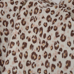 Tissu Double gaze Karli motif léopard doré - oeko tex