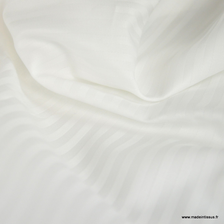 Tissu Satin à rayures 5mm pour draps - haut de gamme