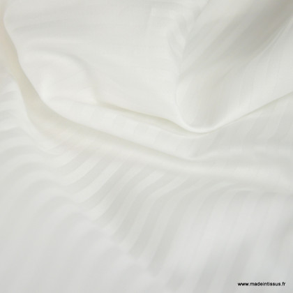 Tissu Satin à rayures 5mm pour draps - haut de gamme